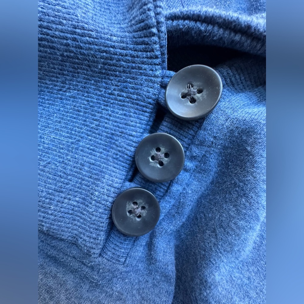 Banana Republic Blue Sweatshirt Top M - Picture 4 of 6